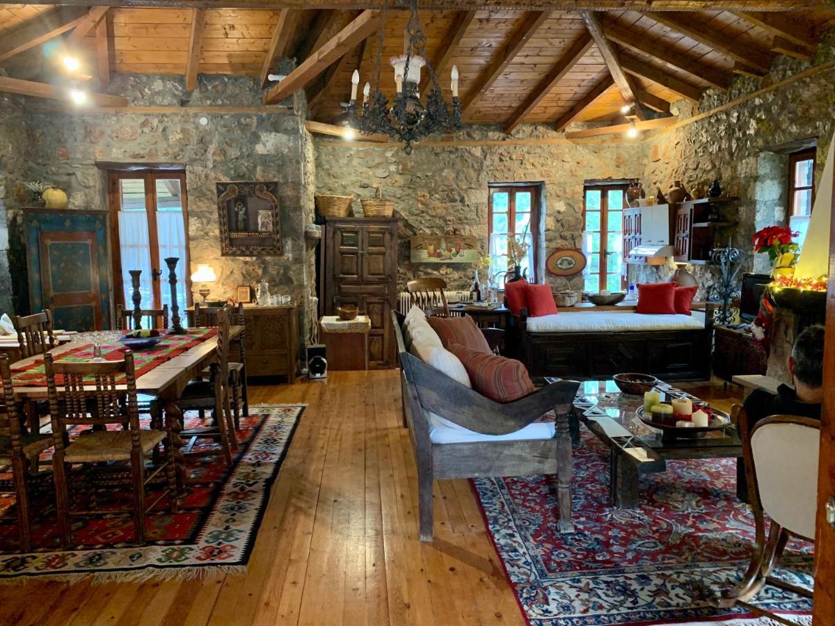 Villa Mariolata Stone House à Lílaia Extérieur photo